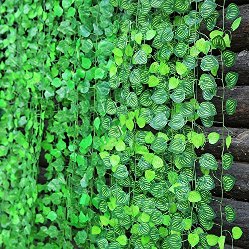 Deceny CB 156 feet Fake Foliage Garland Leaves Decoration Artificial Greenery Ivy Vine