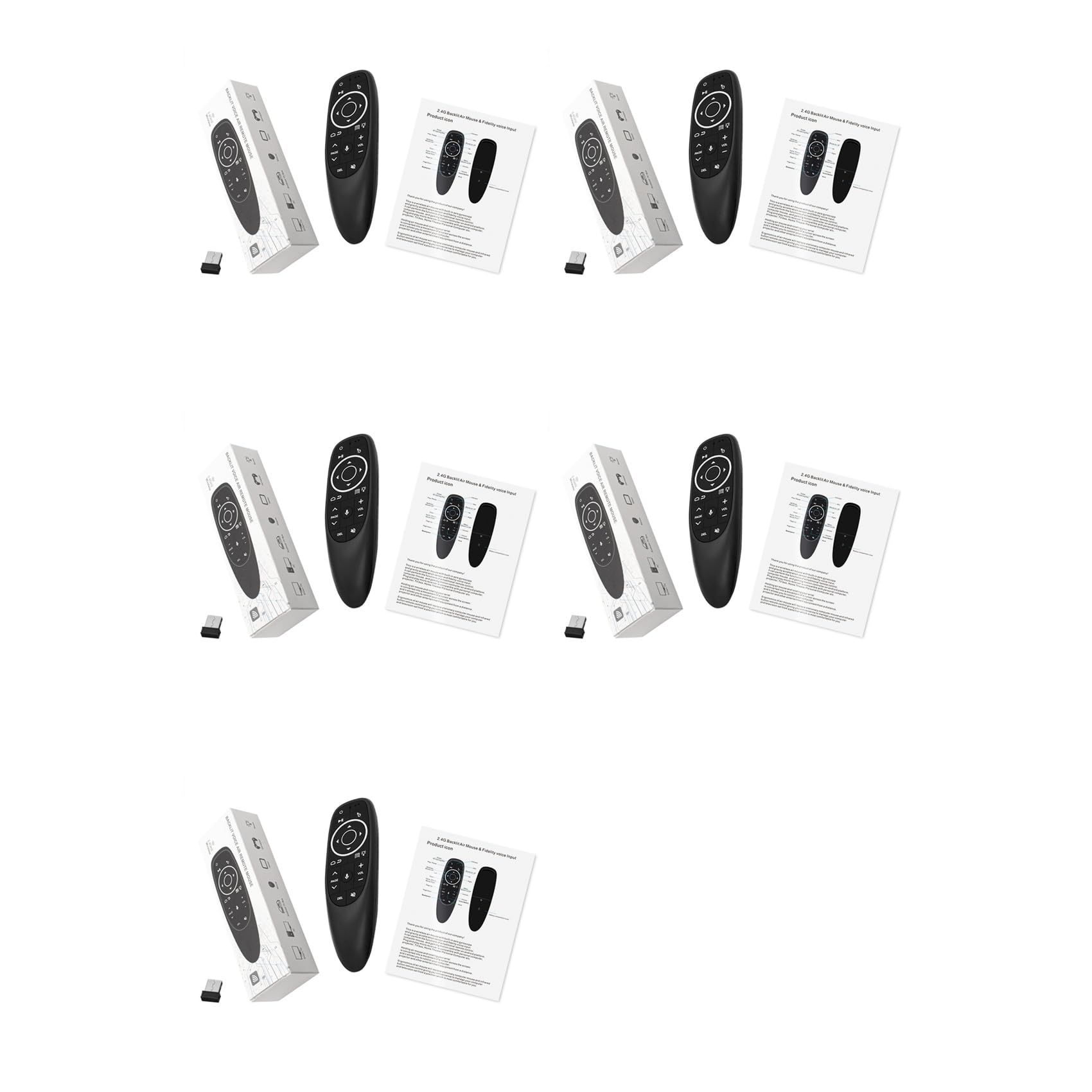 Télécommande G10S Pro Android TV avec fonction vocale 2.4G et télécommande LED - 8