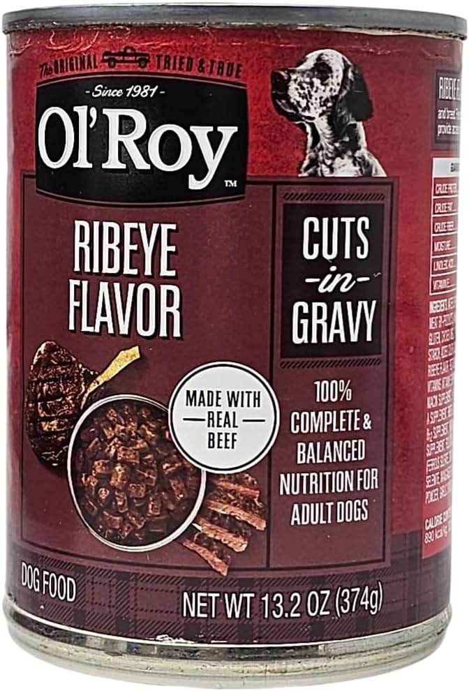 Ol' Roy Prime Variety Pack Ribeye and New York Strip Wet Dog Food, Pack of 12