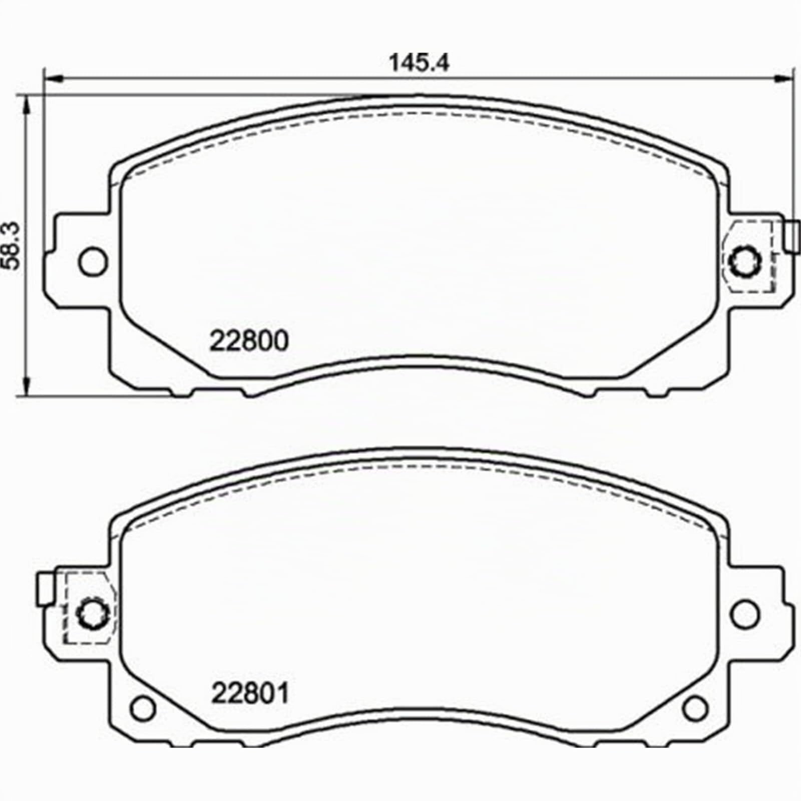 Pastiglie freno Brembo Anteriore P 78 028. Set di 4