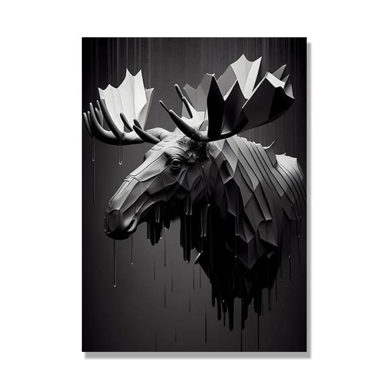 Yocheng Animal Origami Art Posters Abstract Canvas Painting Wall Print Picture Living Room Home Decor 21x30cm No Frame