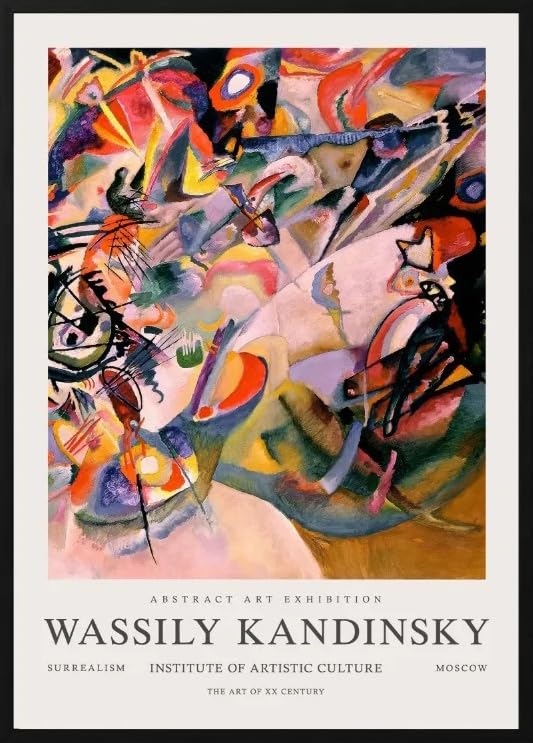 Wassily Kandinsky Peinture sur Toile Impression Art Abstrait