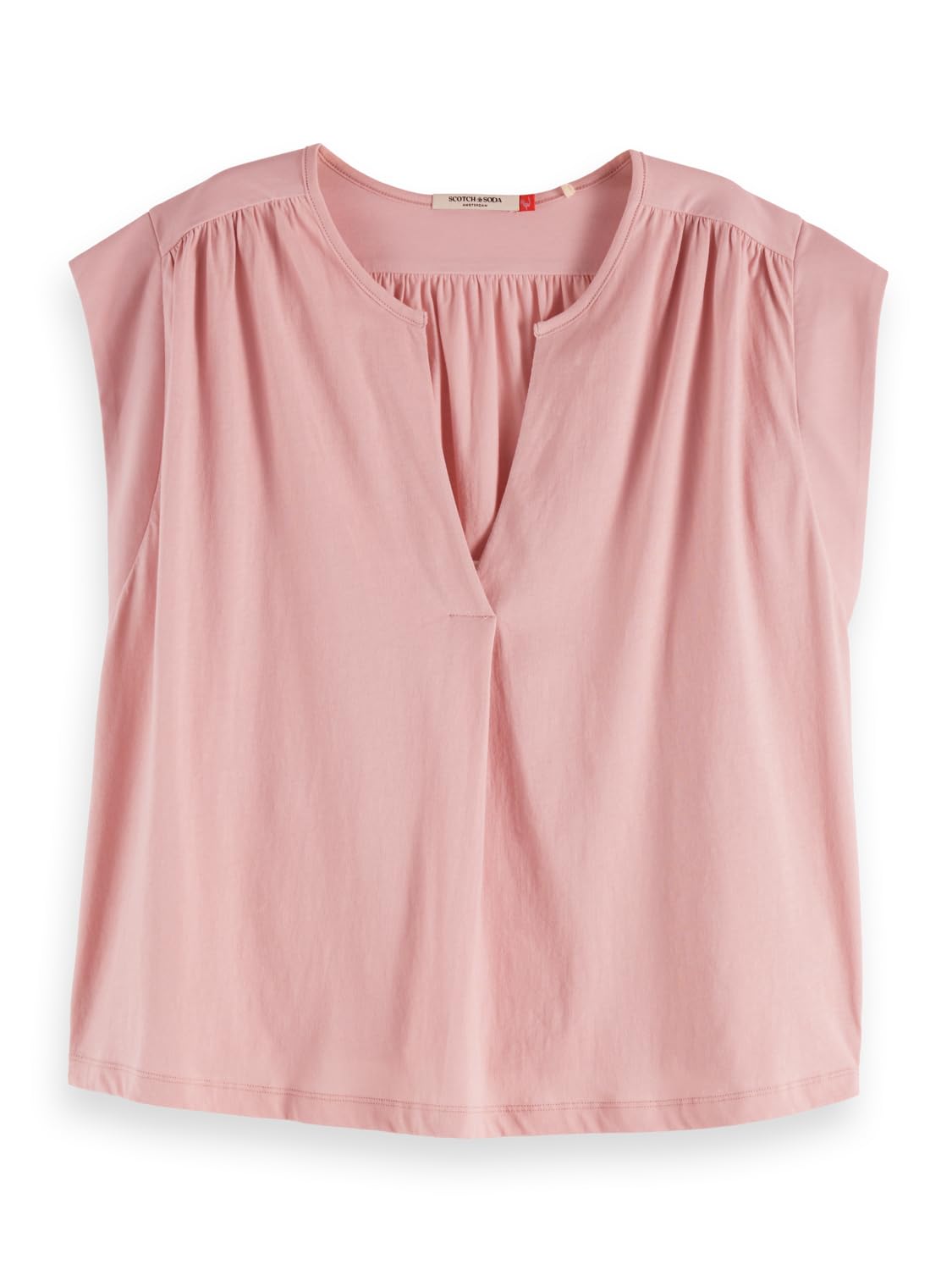 Scotch & Soda Damen Drapey V-Neck T-Shirt T-Shirt