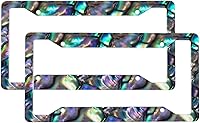 Vista 1 de Abalone License Plate Frame 2 Pack Accessories Cars Decor 12.3 X 6.3 Inches for Men Women