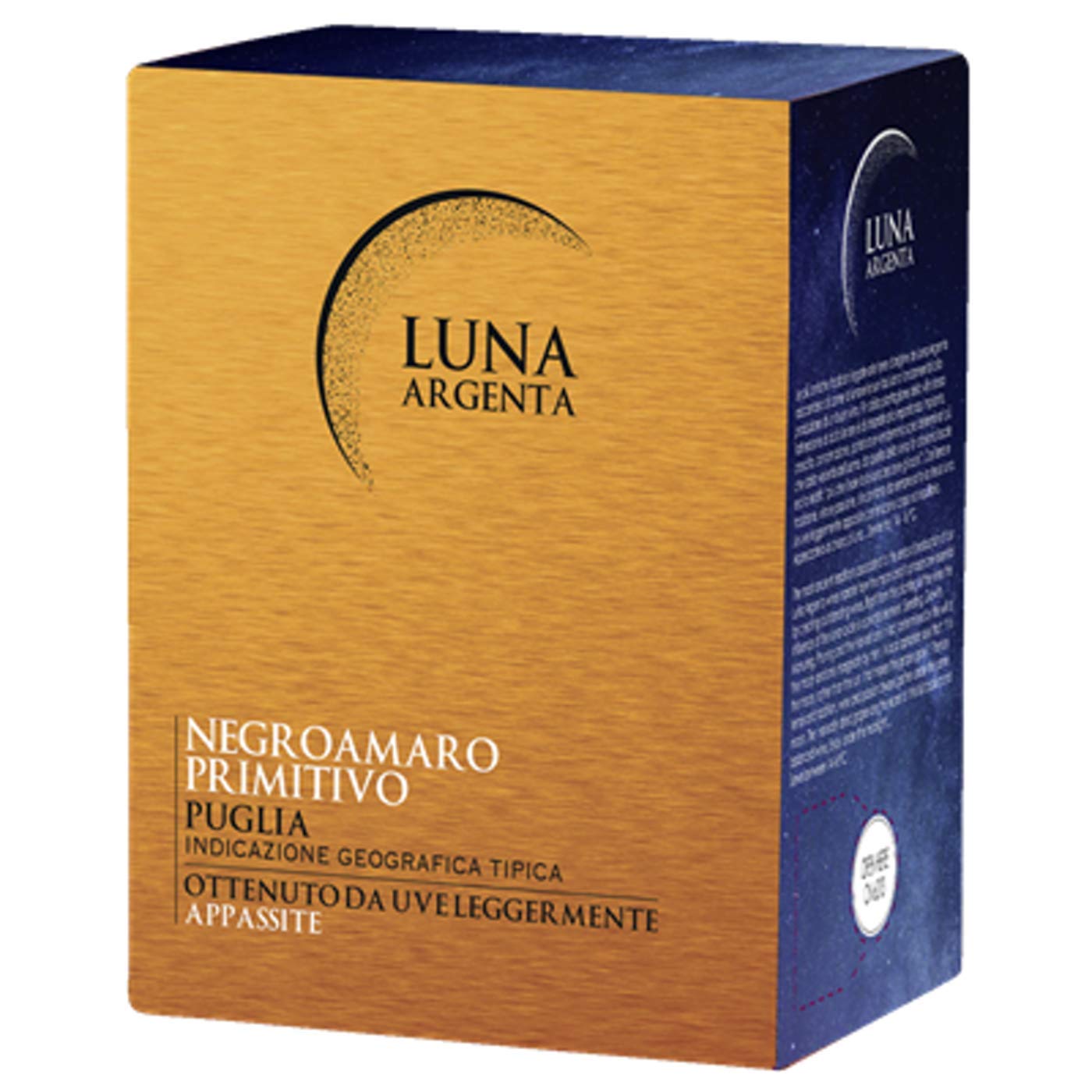 Rotwein Italien Cuvée Negroamaro und Primitivo Luna Argenta Bag in Box trocken (1x5L)