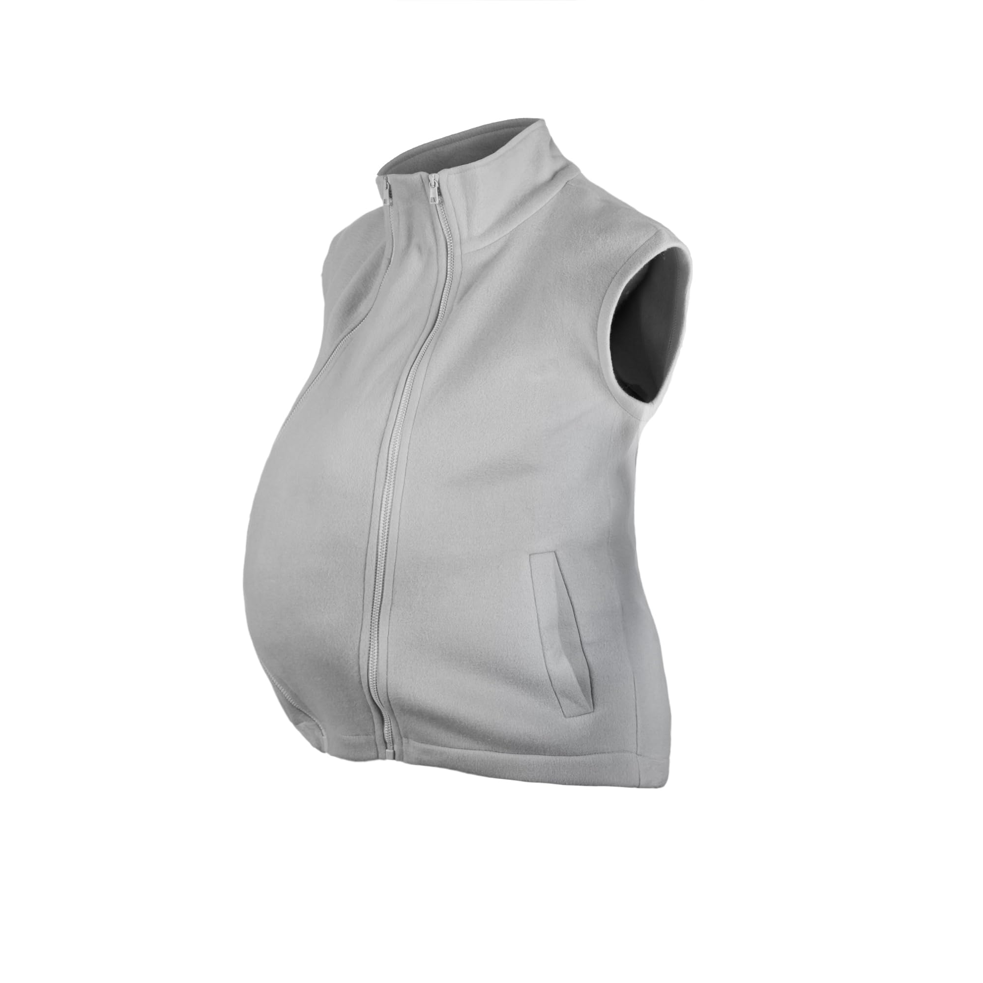 fun2bemum Fleece Trageweste 4 in1 für Schwangerschaft & Babytragen vorne & hinten Umstandsweste & Zusatzweste für Tragejacken