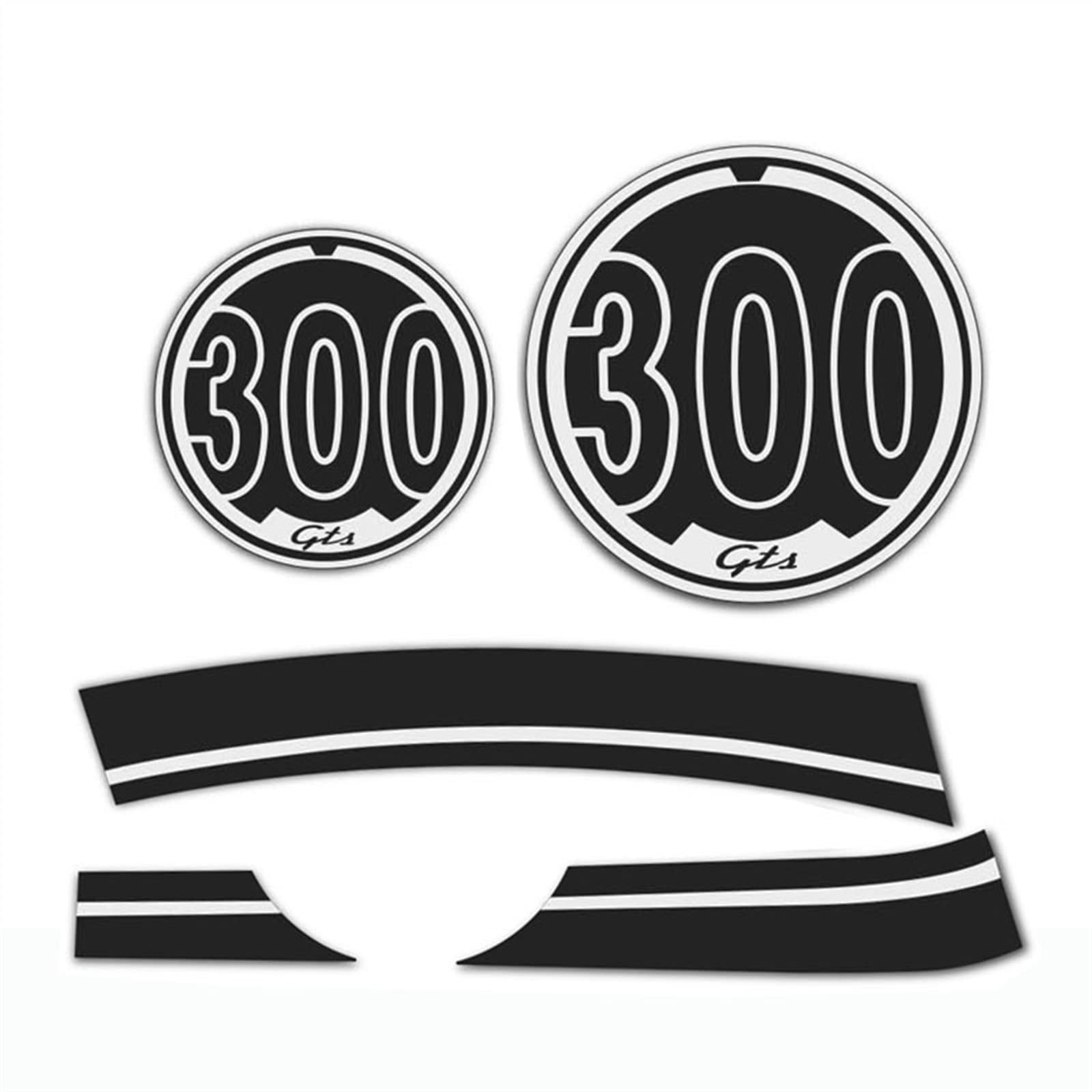 Motorrad Körper Aufkleber Emblem Reflektierende Für Vespa GTS 300 Gts300