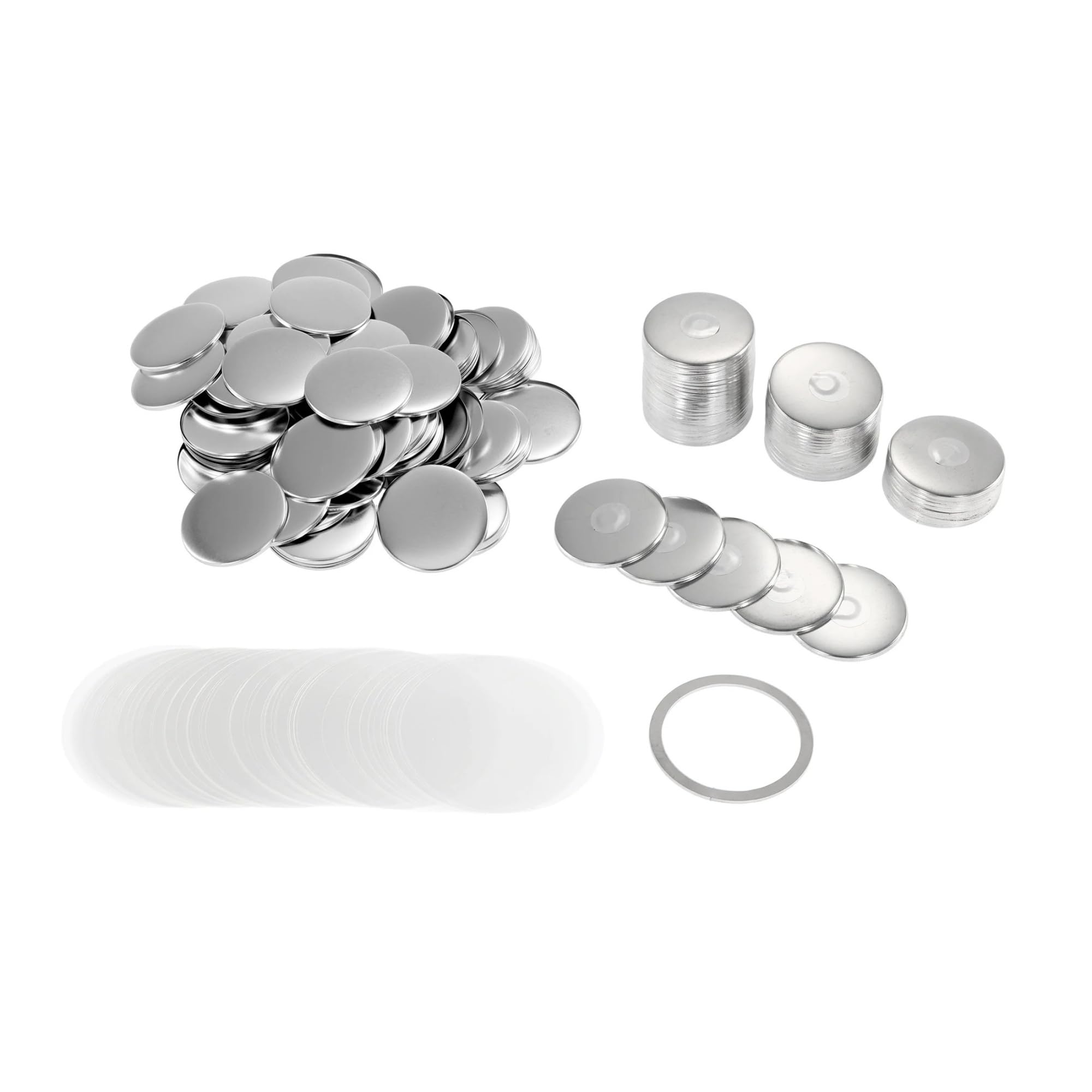 100 stücke 58mm Starke Weiche Magnetische Kühlschrank Aufkleber Abzeichen Material DIY Blank Pin Button Abzeichen Weit verbreitete Verwendung(58mm Soft Magnet Button)