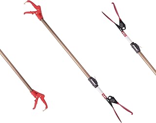 Sharpex 5.2 Feet Long Arm Long Reach Picker Stick | Heavy Duty Telescopic (3.5 to 5.2 Feet) Extendable Length Grabber Pick... Price In India