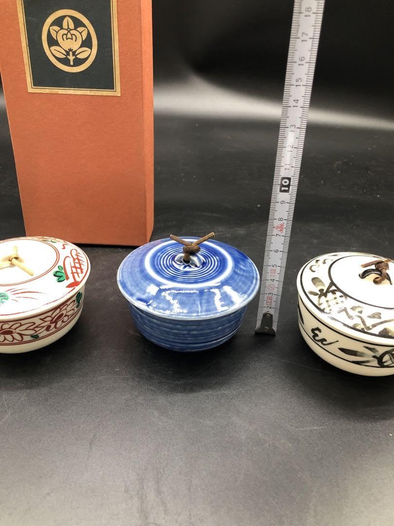 Amazon.co.jp: たち吉 小鉢 器 工芸 3点 和食器 蓋付き 箱付き 色絵