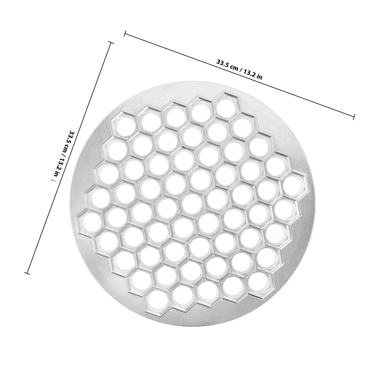 Molde para Empanadillas de 61 Huecos en Aleación de Aluminio, Plata
