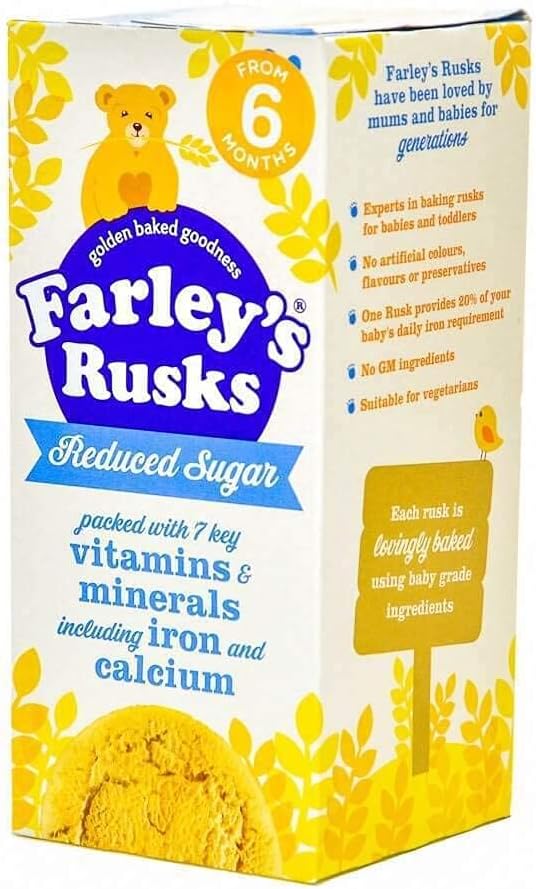Farleys Rusks 4 Month Reduced Sugar Original 150g X 4 Pack