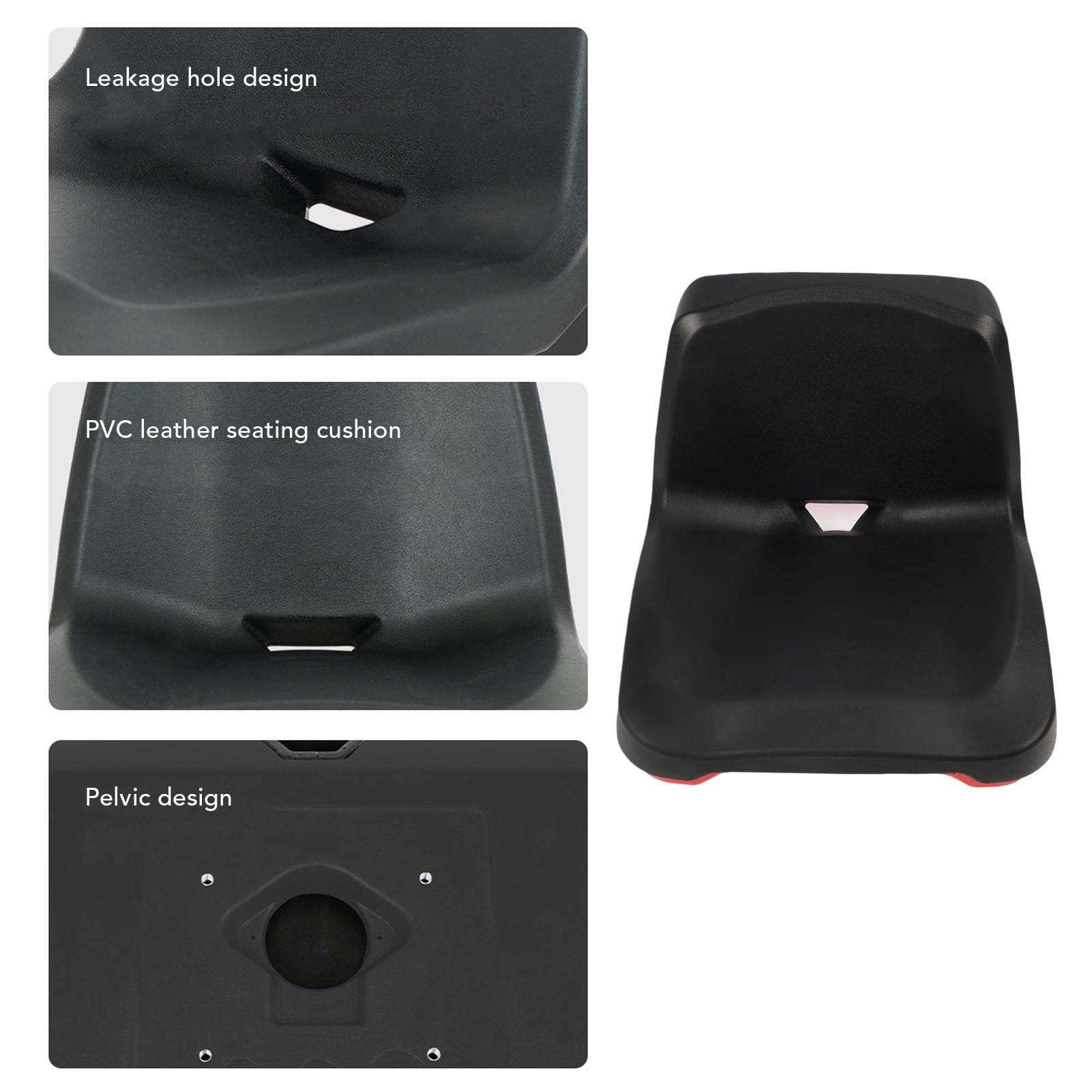 Fabater Asiento de Montacargas Universal, Asiento del Tractor con Espalda, Asiento del Cortacésped de Césped con Micro Interruptor y Agujeros de Drenaje, Acolchado de Espuma para Todos