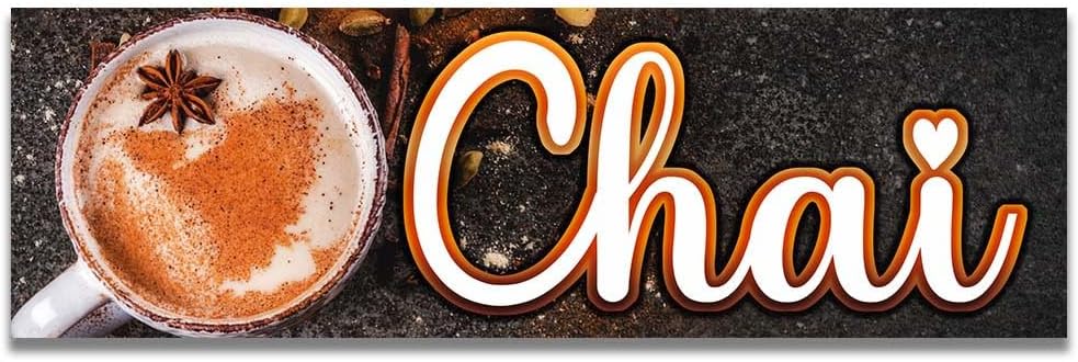 Chai Latte Vinyl Banner Standard - 30x96