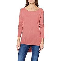 Only Onlmila Lacy L/S Long Pullover Knt Noos Felpa, Rosa (Tea Rose/Melange)