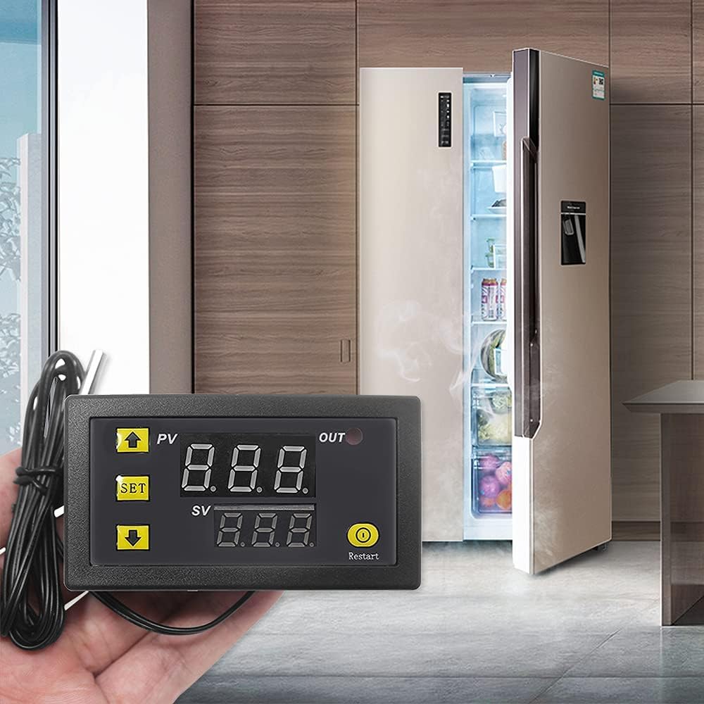 Termostat - Oda Termostatı - Dijital Termostat - W3230 Dijital Termostat 220V | LCD Ekranlı Röle Çıkışlı Sıcaklık Kontrol Cihazı - Isıtma Soğutma için Akıllı Termostat