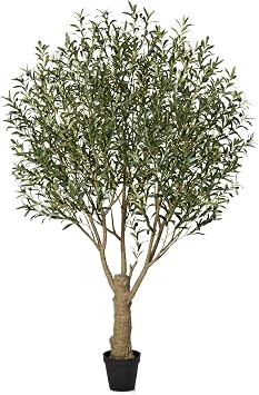 VeriNatural Artificial Olive Tree, 240cm Indoor Plant with 4077 Leaves