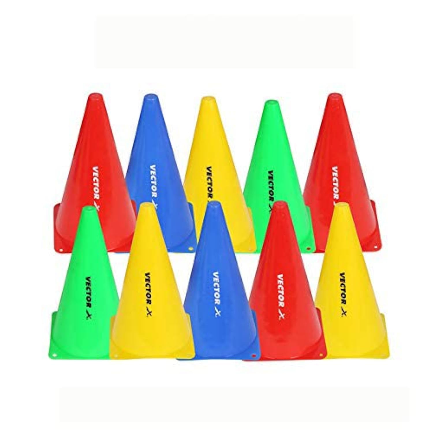 Vector X Plastic Cone Set for Training (12inches) (Pack of 10) (B08FH45KCM) Amazon Price History, Amazon Price Tracker
