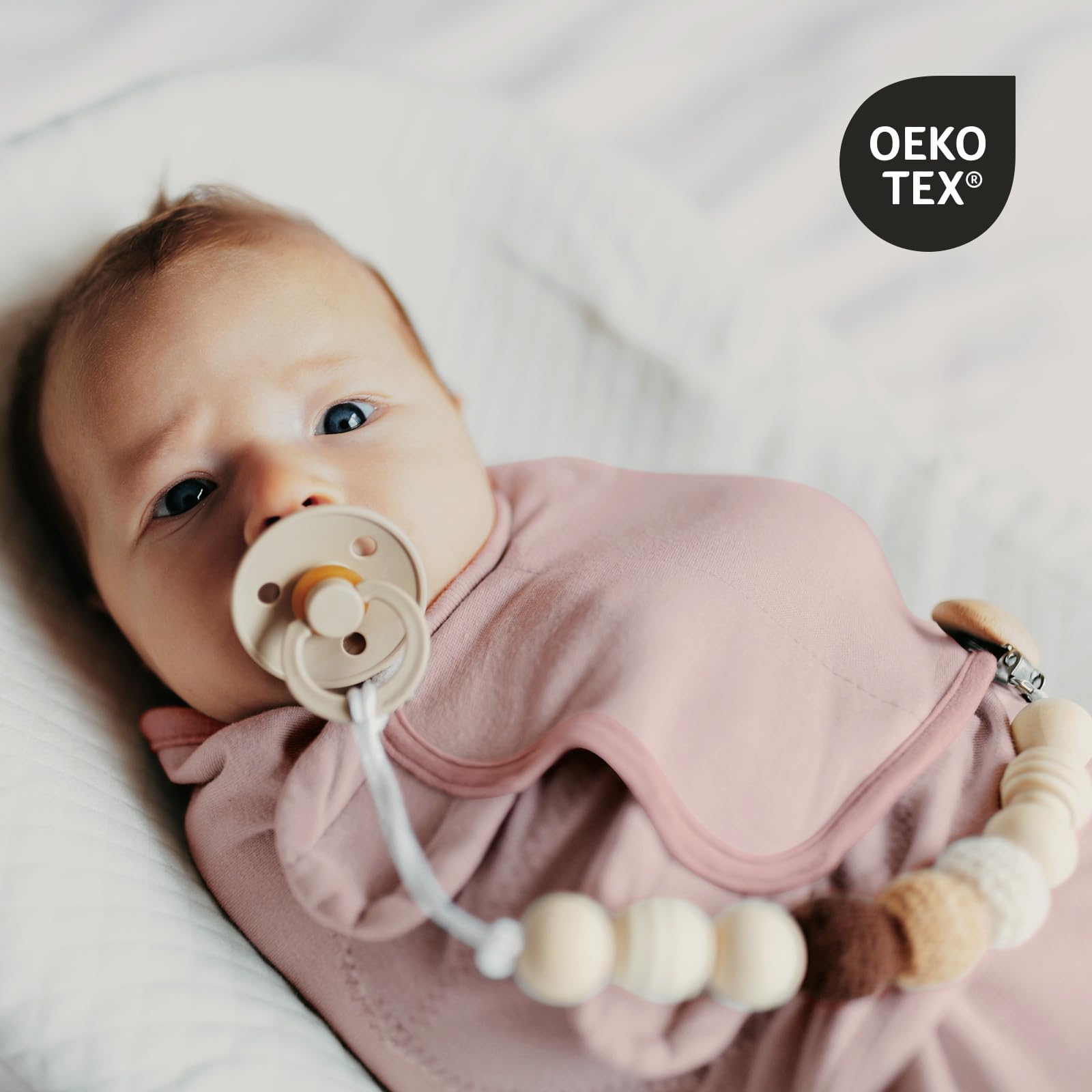 Baby Swaddle Blanket Wrap, Baby Nursery Swaddling Set regolabile per neonati 0-3 mesi, morbido cotone organico per neonato, Baby Essentials per la bambina e il ragazzo, 4 pezzi