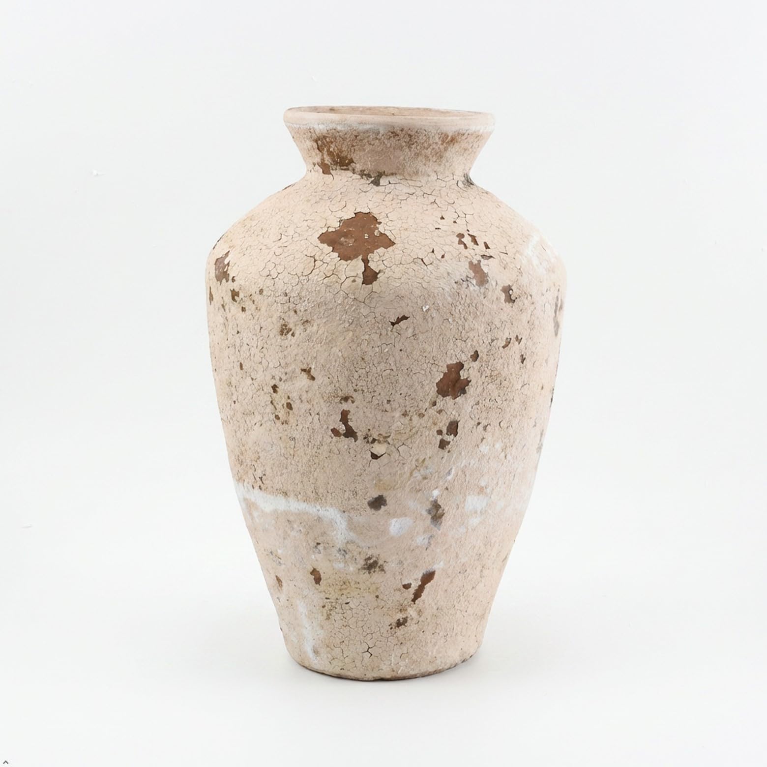 Avelor Speckled Stone Ceramic Vase 24cm Rustic Decorative Flower Vase