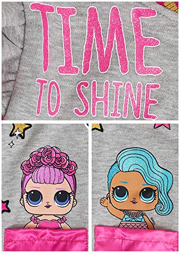 L.O.L. Surprise! Girls' Bomber Pink Sparkly Sleeve 'Time to Shine' Sequin Jacket3
