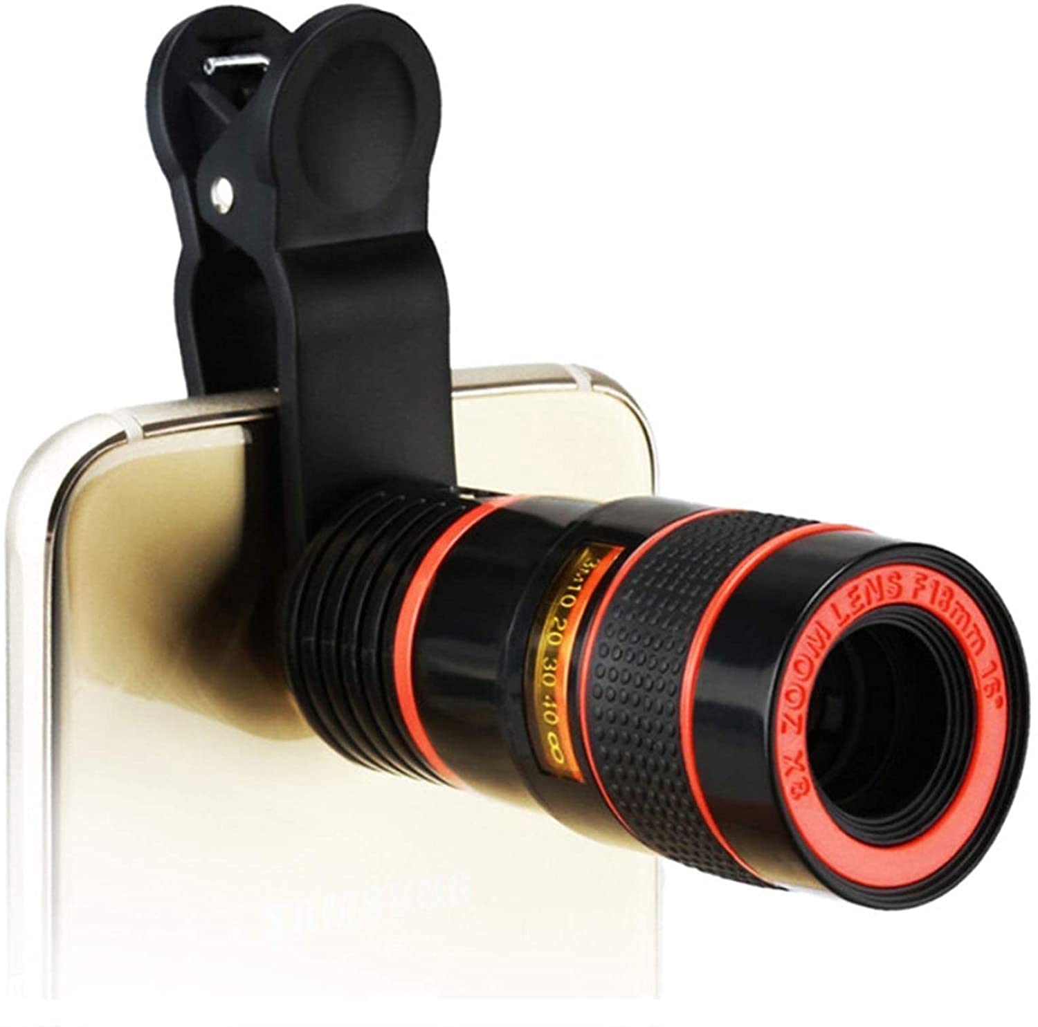 Lente per fotocamera del telefono, la lente del telefono Il prodotto universale può fornire clip zoom ottico HD 12X sui kit per lenti del telefono cellulare compatibili con la maggior parte d