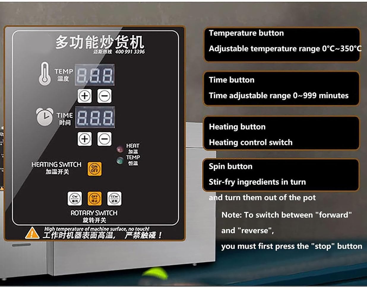 Torréfacteur De Café Commercial, Torréfacteur électrique De Grains De Café 2000g/4000g, Torréfacteur à Synchronisation Automatique Pour Usage Domestique, Poêle Antiadhésive, Chauffage Uniforme,4000g