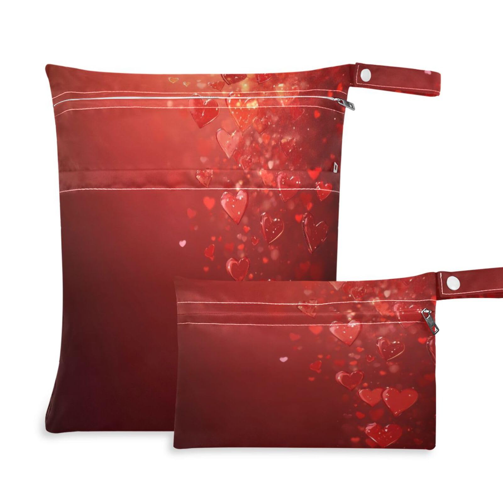 Msyxl 2pcs Wet Dry Bag for Baby Cloth Diapers, Waterproof Reusable Mjayodi3mdmwawvhc21zmgvvsm1y Wet Bag with Two Zippered Pockets Washable Pool Gym Travel Bag for Clothes