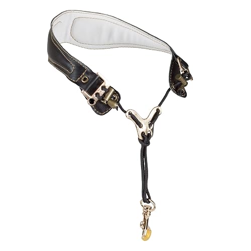 adorence Leather Saxophone Neck Strap, Black