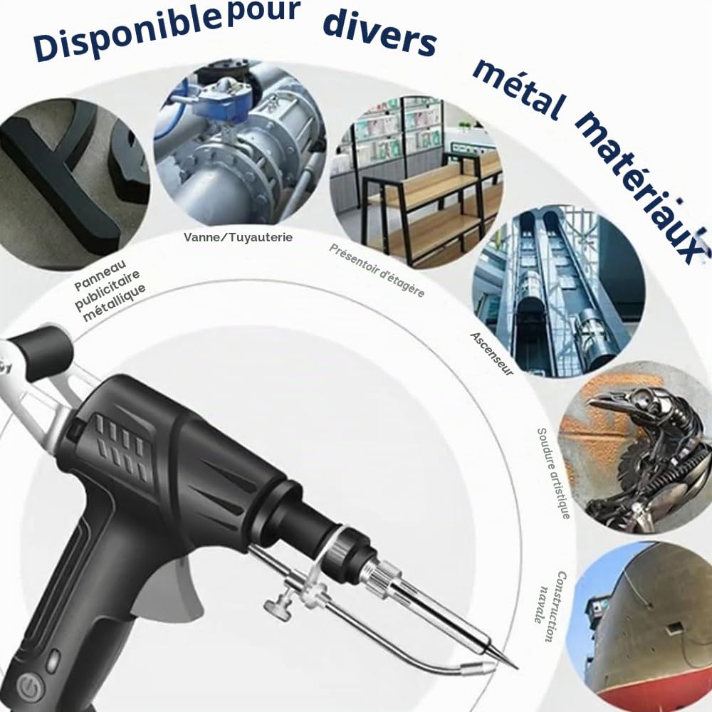 Pistolet à Souder Manuel Portable 3 En 1, 2 Outils de Soudage Laser Industriels à Chauffage Interne, Fer à Souder Multifonction, Pour RéParation Industrielle