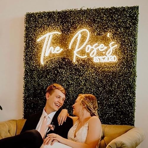 Miniatura 4 de FIWECO Letrero de neón personalizado con luz LED personalizable para decoración de pared, letrero de neón personalizado para dormitorio, fiesta de