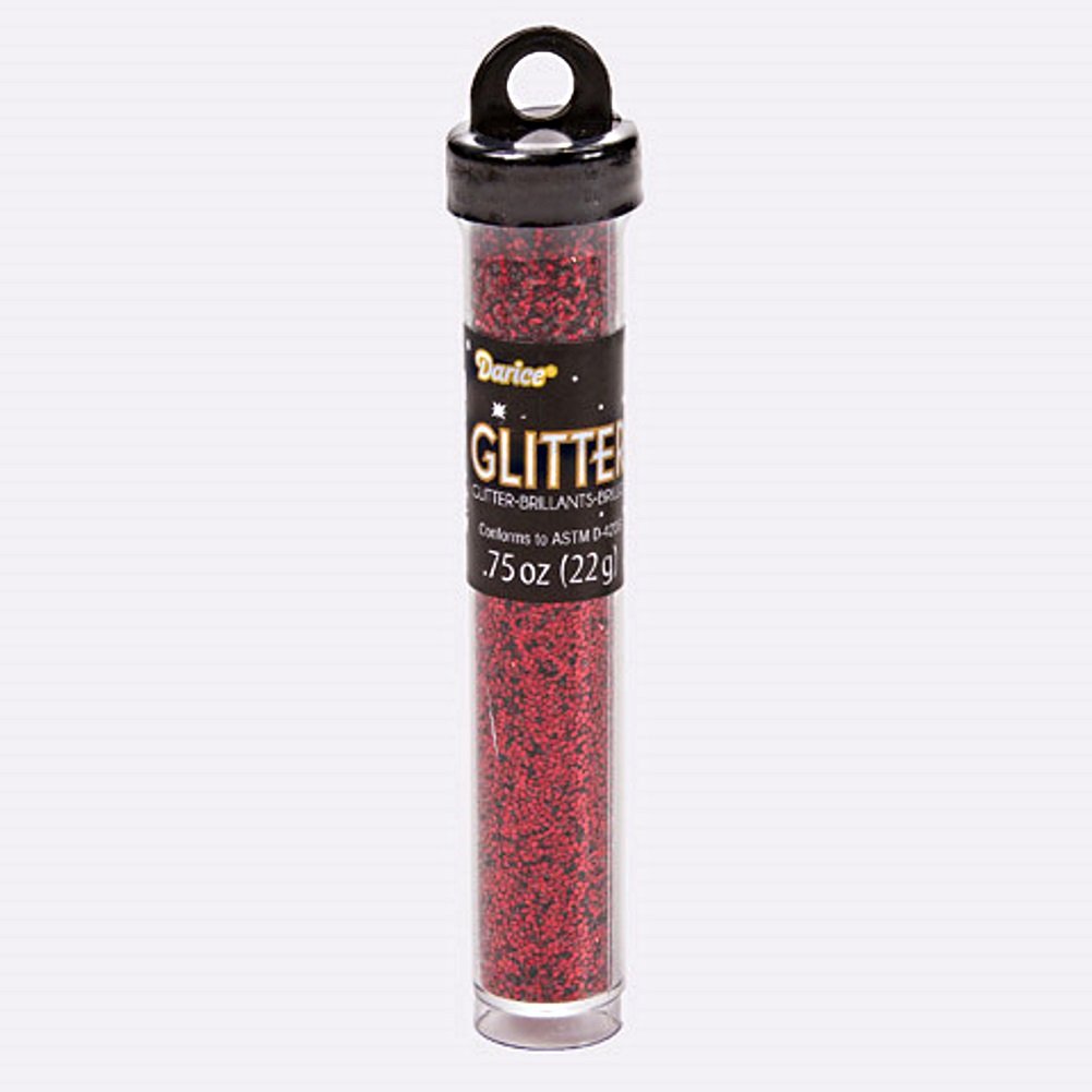 Paillettes rouges Darice tube 113,4g haute couvrance pour décoration