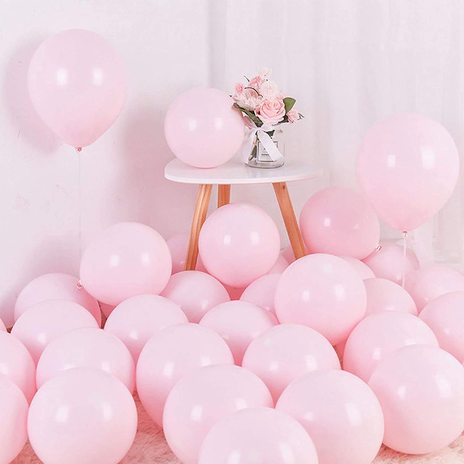 Buy HIGHLAND Pastel Pink Balloons 12 inch 50 pcs Latex Pink Party