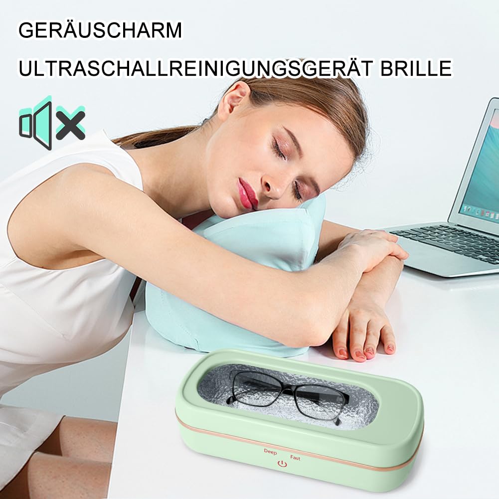 SOARFLY 420ML Nettoyeur Ultrasons, 48000Hz Machine de Nettoyeur Bijoux à Ultrason avec 2 Réglages de Temps, Efficace Nettoyeur Ultrason Bijoux pour Bijoux Lunettes Montres Colliers Dentiers