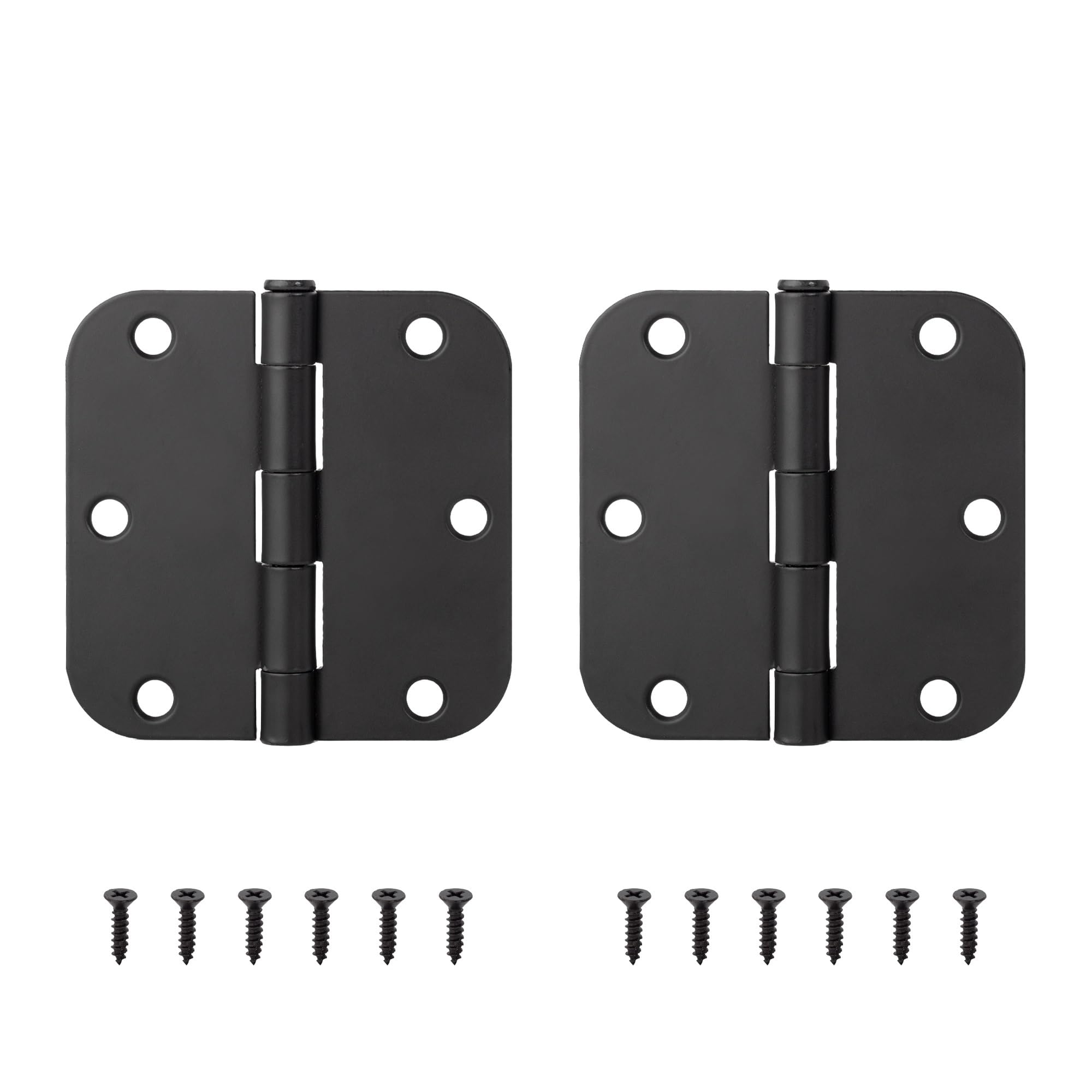 Folding Flap Hinges, 2pc 270 Degree Folding Flip Top Hinges Multicolor Iron Flat Cabinet Door Hardware(Black)