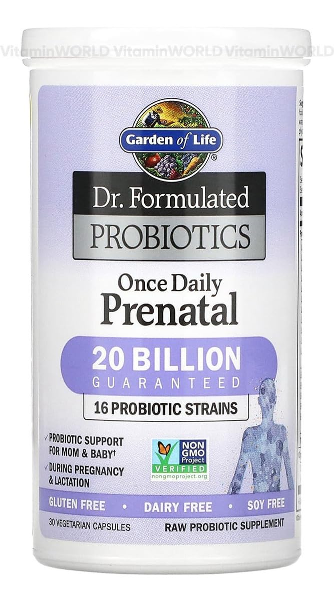 Garden of Life | Once Daily Prenatal | 30 vegane Kapseln | glutenfrei