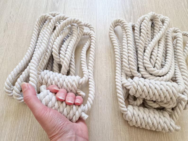 Iyenger Yoga Wall Rope Yoga Anti-Gravity Wall Rope Set of 2, 100% Cotton Ropes, 1 Meter Approx, Medium Length (B0DDCQ4ZQ4) Amazon Price History, Amazon Price Tracker