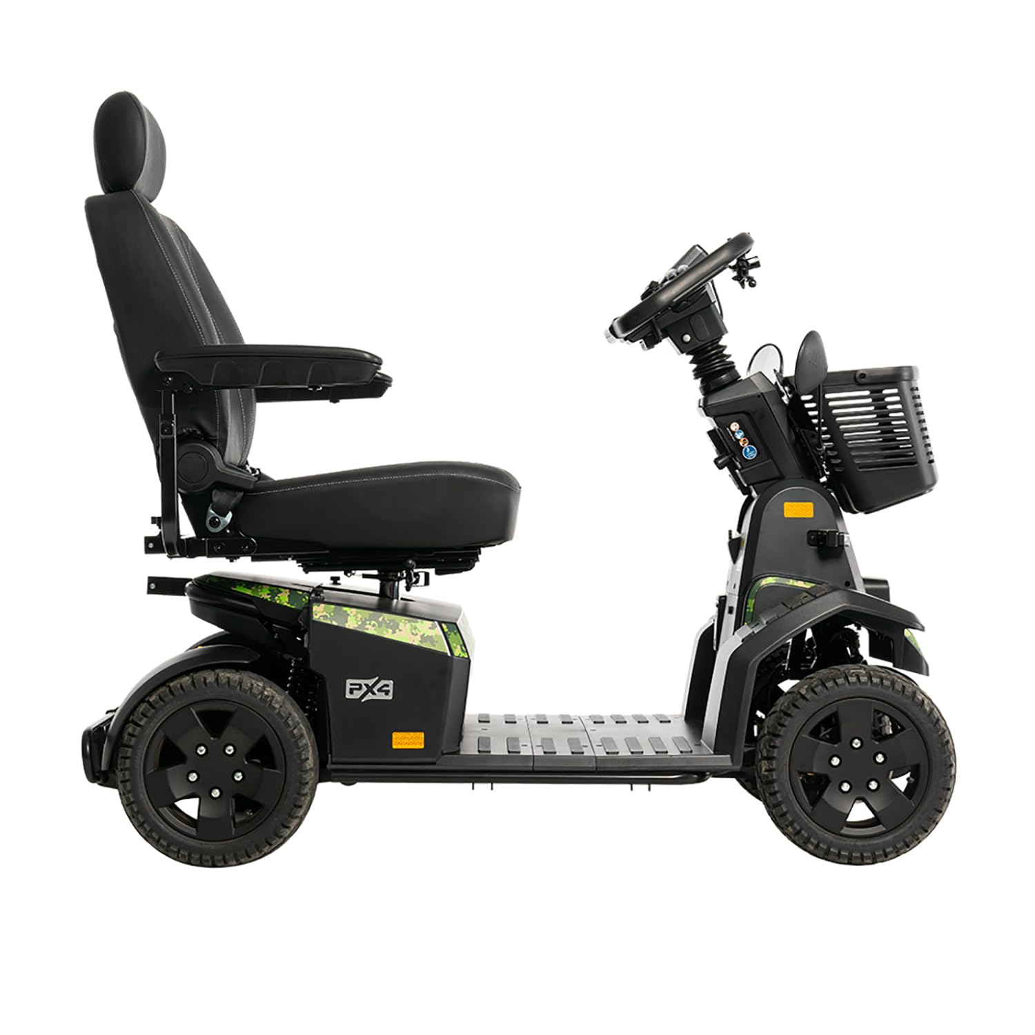 Pride PX4 HD Mobility Scooter, 500 Lbs. Weight, Capacity, NFC Key Fob, with 5-Year Extended Warr (Forest Camo, 22