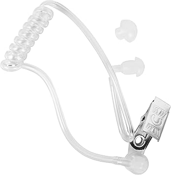 Giraffe Manufacturing Spy Gear Earpiece Headphones for Kids & Adults 1 Pack Lightweight Comfort - Christmas Cosplay Spy Costume Accessories for Secret Service FBI Agent Costume Security Ear piece Prop