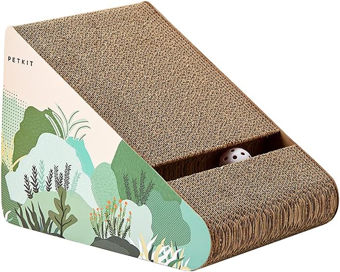 PETKIT Rascador para Gatos con campana, tipo escalera inclinada. Puede utilizarse como escalera para PURA X. 26*26*34,5cm.