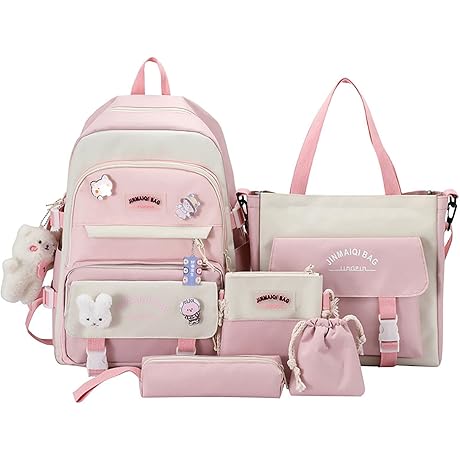 Kawaii Boba Backpack Set: Enhance Your Back-to-School Style