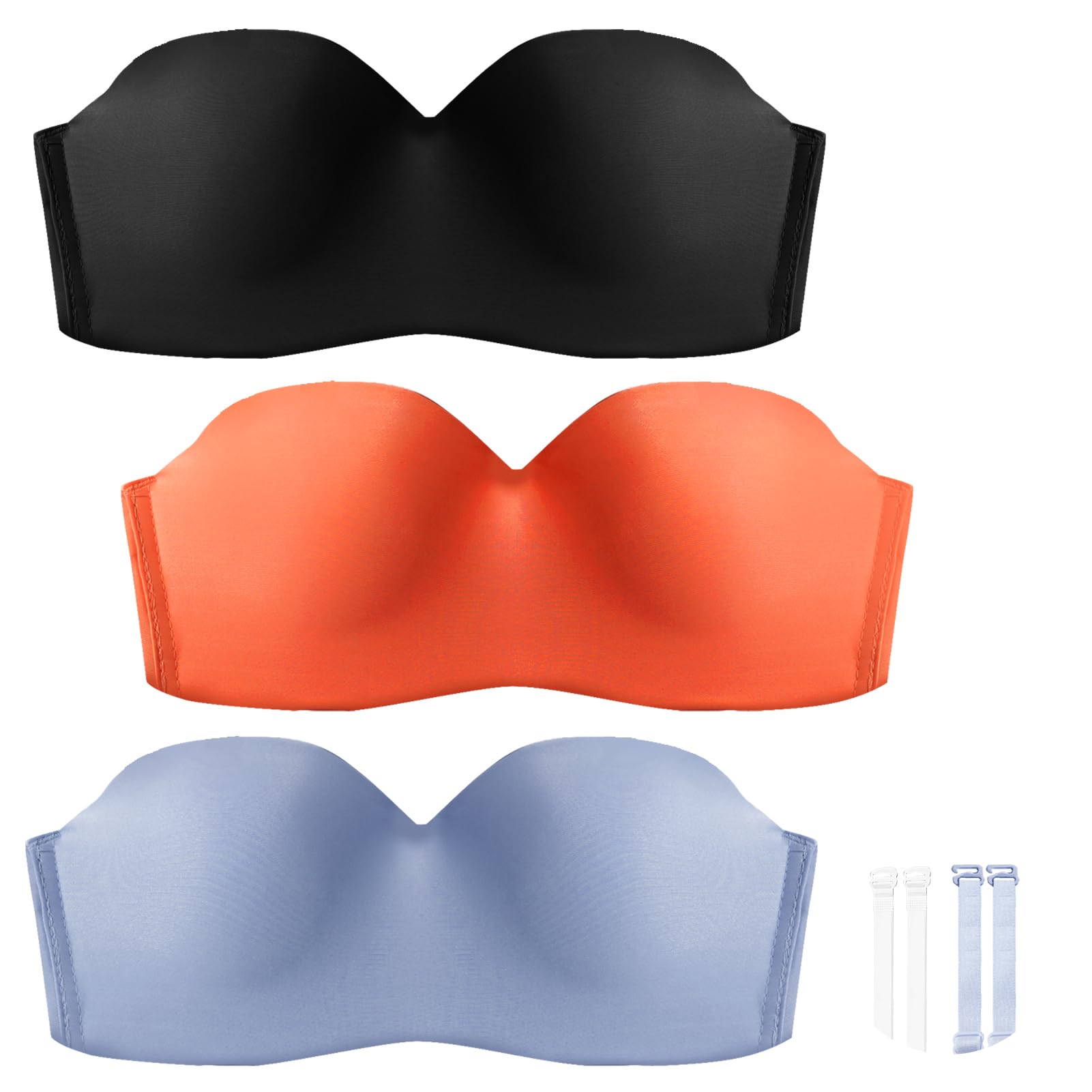 AIEOE 3er BH Teenager Mädchen Sport Bra Softbra Trägerloser Bralette Ohne Bügel Nahtlose Gepolsterte Unterwäsche für 12-18 Jahre Kinder mit verstellbarem und abnehmbarem Schultergurt - 32-38