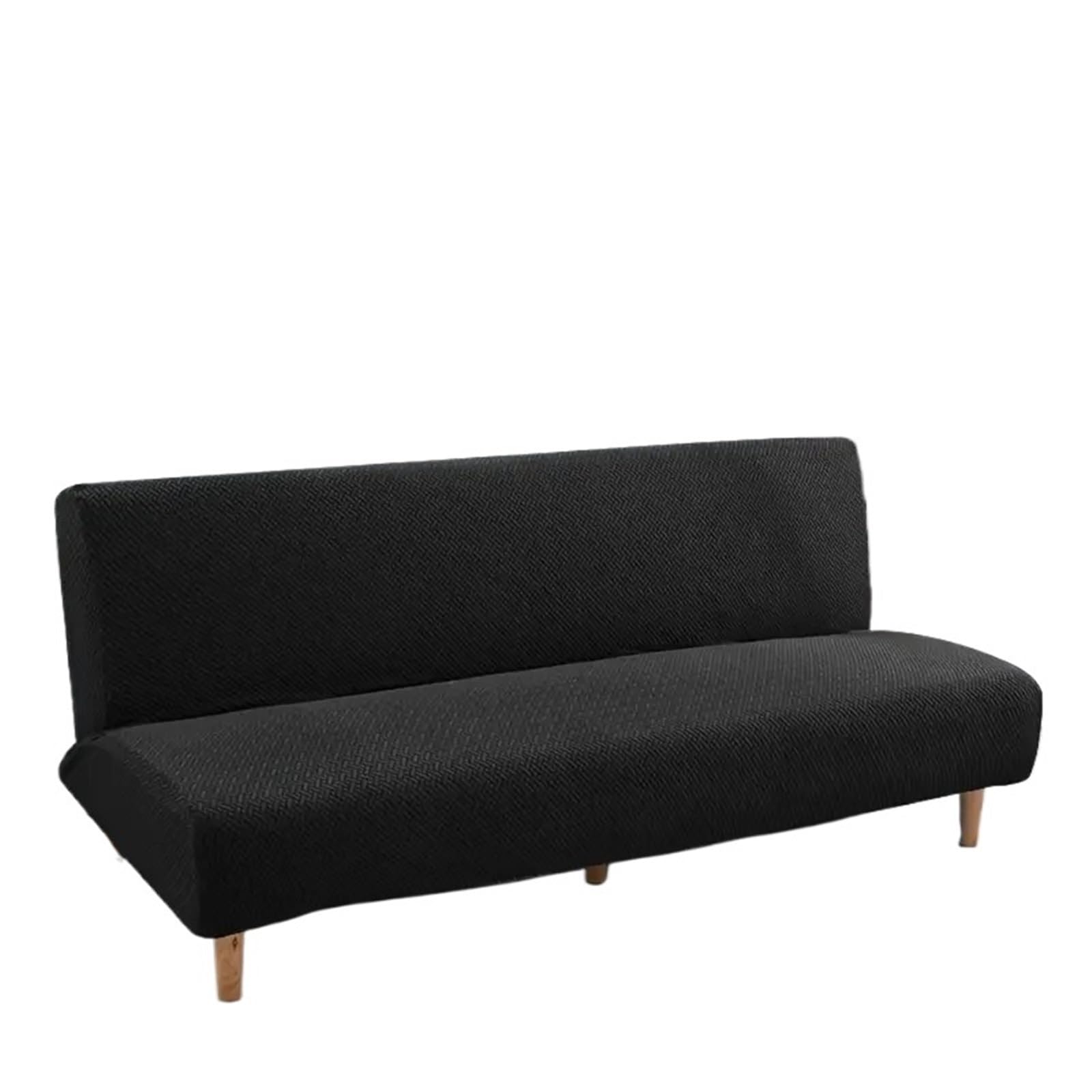 DHYUACN Armless Sofa Slipcover Jacquard Sofa Bed Covers Armless Cover Without Armrest for Living Room Stretch Folding Home Couch Slipcovers(Color 3,L)