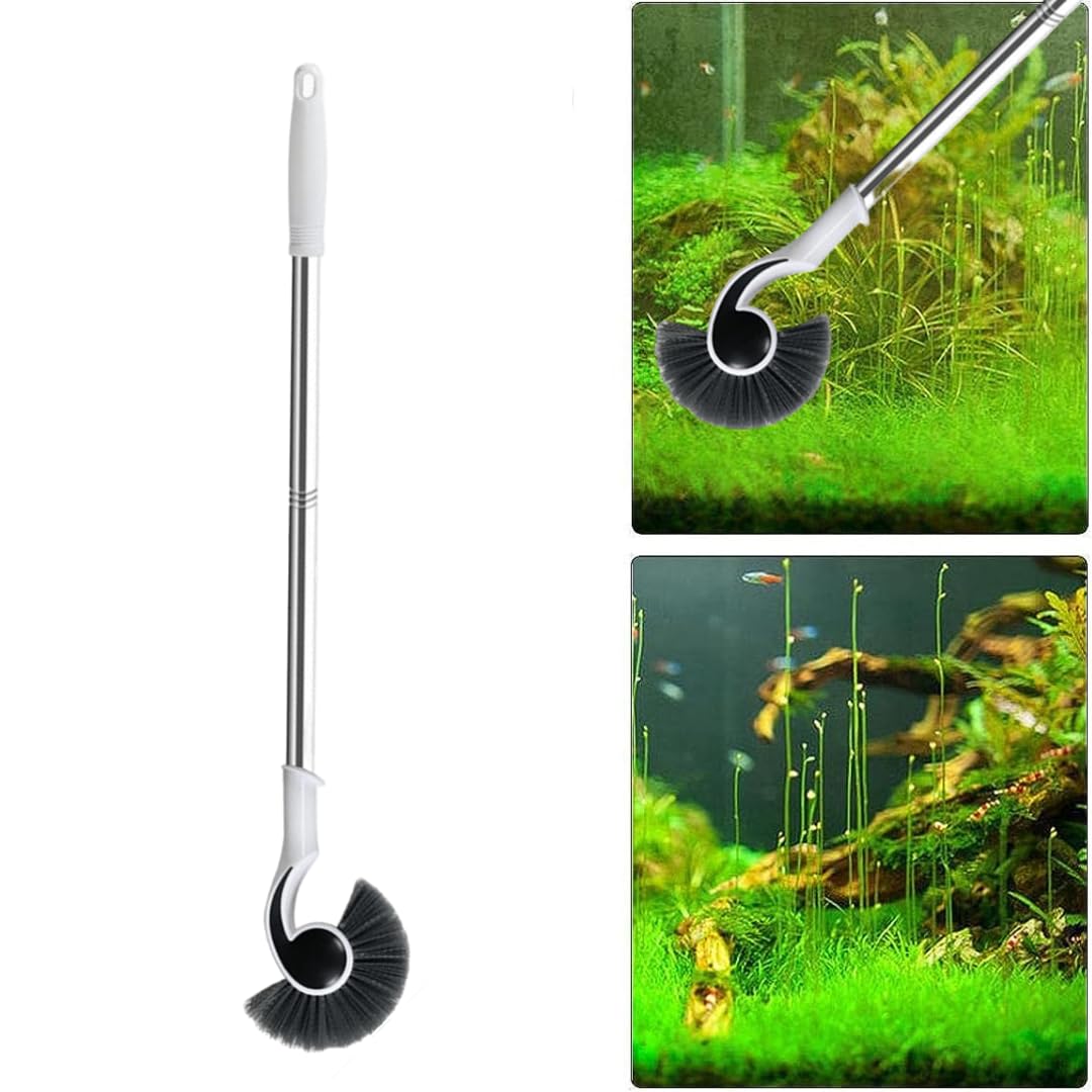 VAYINATO® Seahorse Head Type Aquarium Fish Tank Cleaning Brush Extendable Length 92CM Long Stainess Steel Algae Scrapers Cleaner Tools, Deep Cleaning Non Scratch Aquarium Brushes by Petzlifeworld (B0CF5PC8KC) Amazon Price History, Amazon Price Tracker