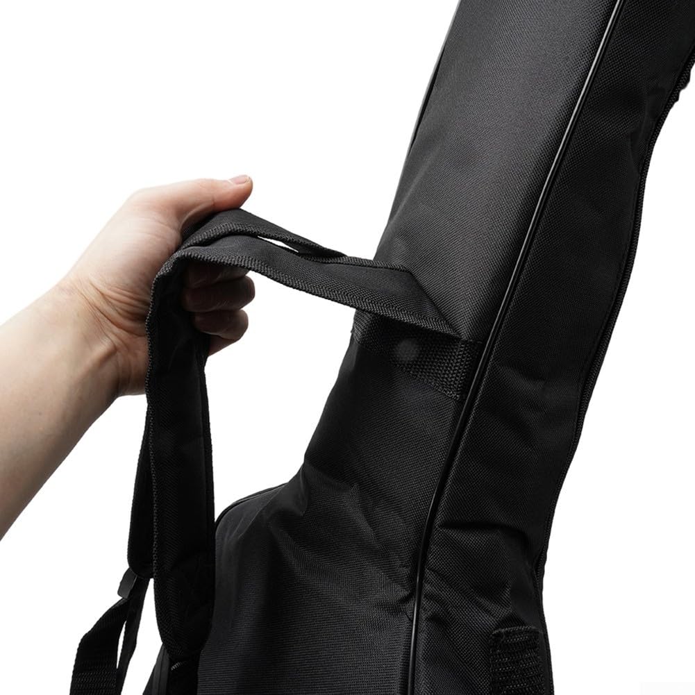 Housse de transport rembourrée imperméable pour guitare acoustique standard, Noir
