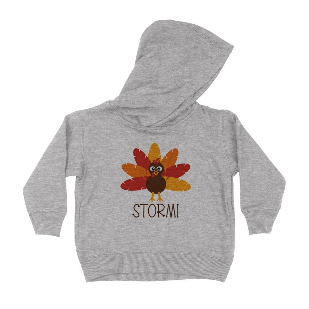 Turkey Stormi Kids Hoodie Sweatshirt Toddler 5T Heather Grey
