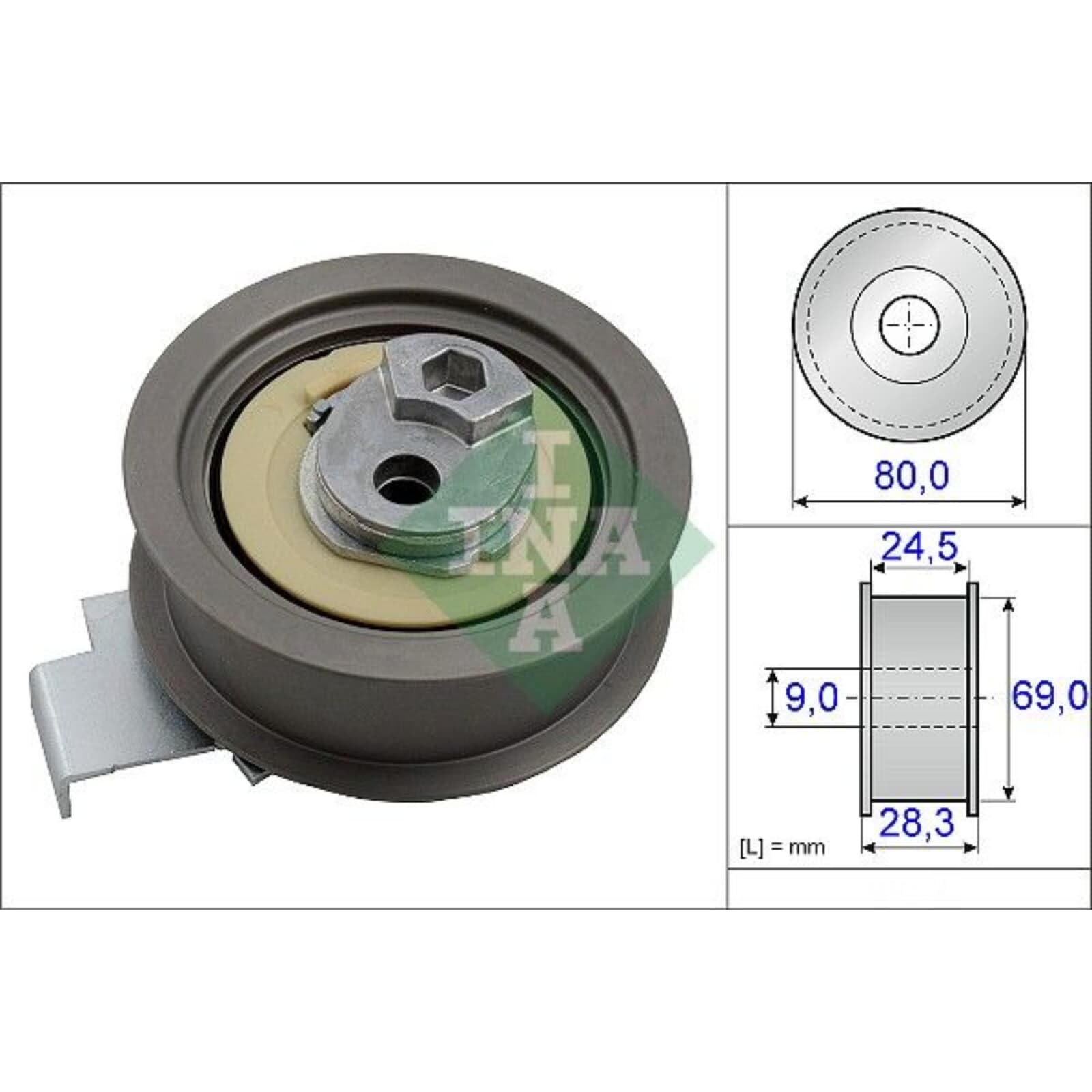 INA Zahnriemensatz 530 0546 10 27mm Kompatibel mit AUDI A4 Avant 8ED, B7 A4 Avant 8E5, B6 A4 Limousine 8D2, B5 A4 Avant 8D5, B5, VW PASSAT Variant 3B6