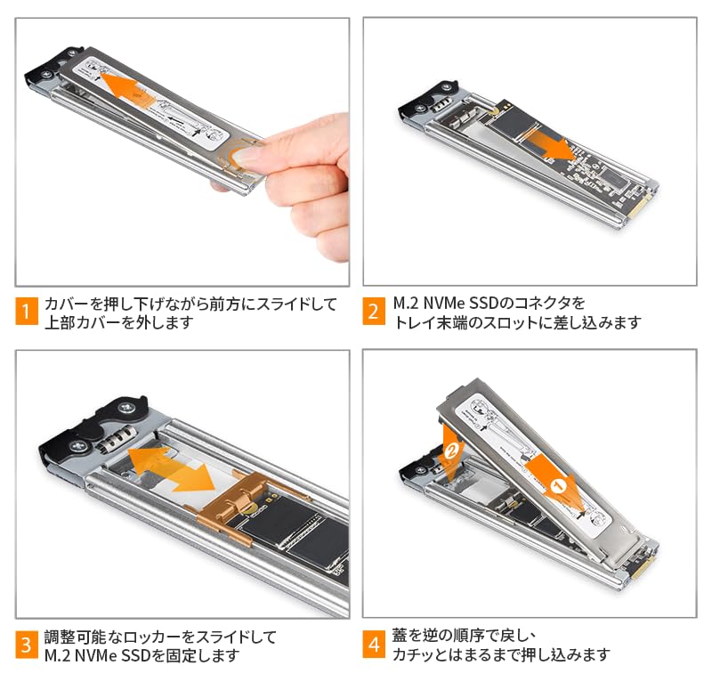 Amazon.co.jp: ICYDOCK ExpressSlot Elite 2 x M.2 NVMe SSD搭載用