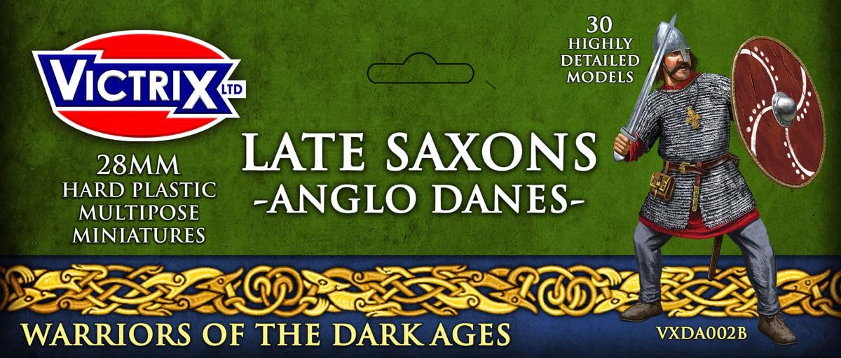 Victrix - Late Saxons/Anglo Danes - Skirmish Pack - 30 Figures - 28mm Plastic Miniatures - Dark Ages