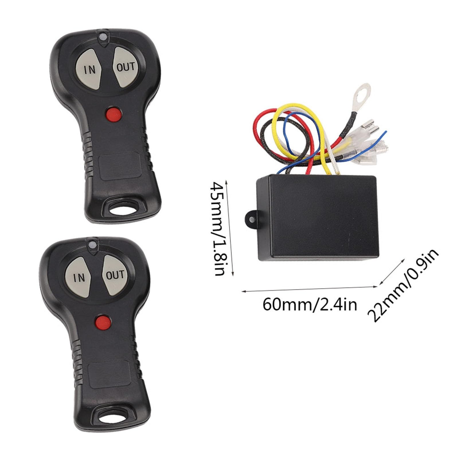 Kit de télécommande de treuil sans Fil Universel 12V, 1 Paire, for Voiture et Camion